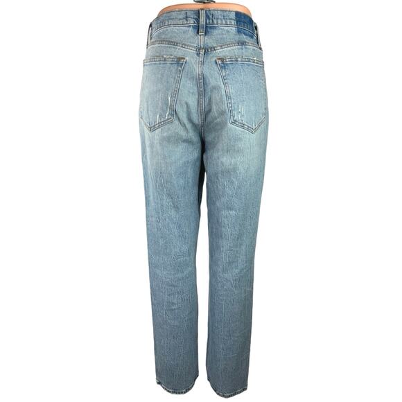 Abercrombie & Fitch The 90's Straight Women's Blue High Rise Denim Jeans Size 6 - Picture 3 of 5